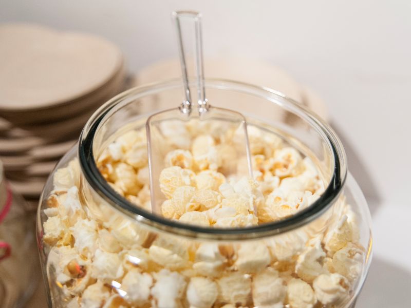 Como armazenar pipoca gourmet