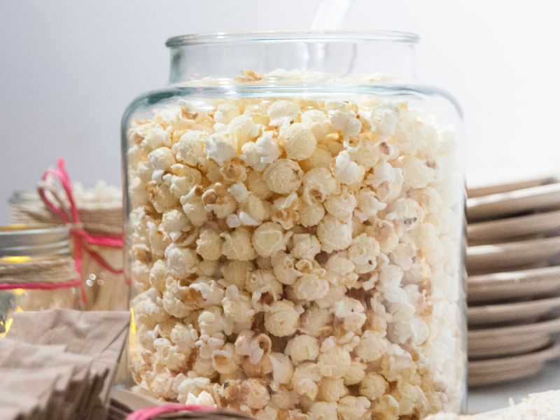 Como armazenar pipoca gourmet